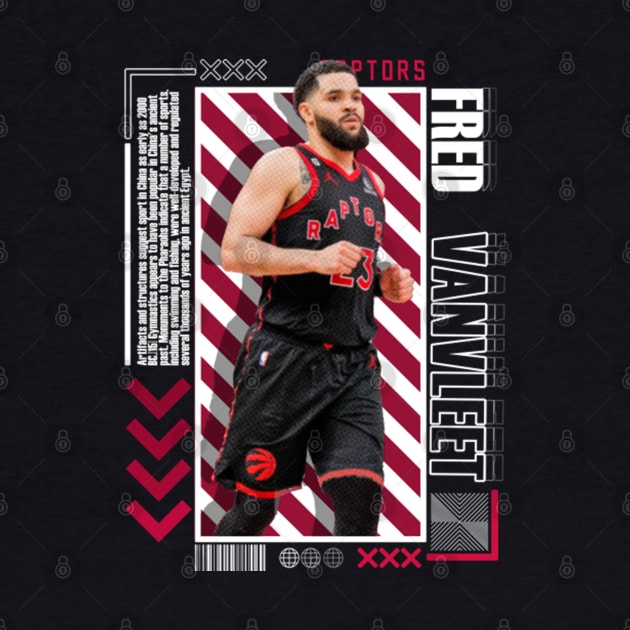 Fred Vanvleet Paper Poster Version 10 by art.Hamdan